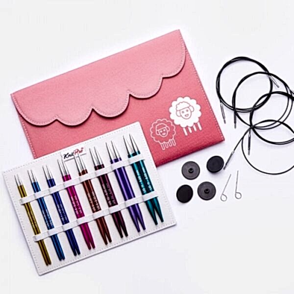 KNITPRO ZING DELUXE 13cm UCU DEĞİŞTİRİLEBİLİR MİSİNALI ŞİŞ SETİ