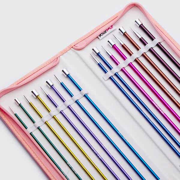 KNITPRO ZING 35 cm DÜZ ŞİŞ SETİ