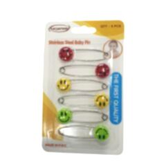 PLASTİK BAŞLI ÇENGELLİ IĞNE BEBEK ÇENGELLİ IĞNESİ (5CM-6 ADET)
