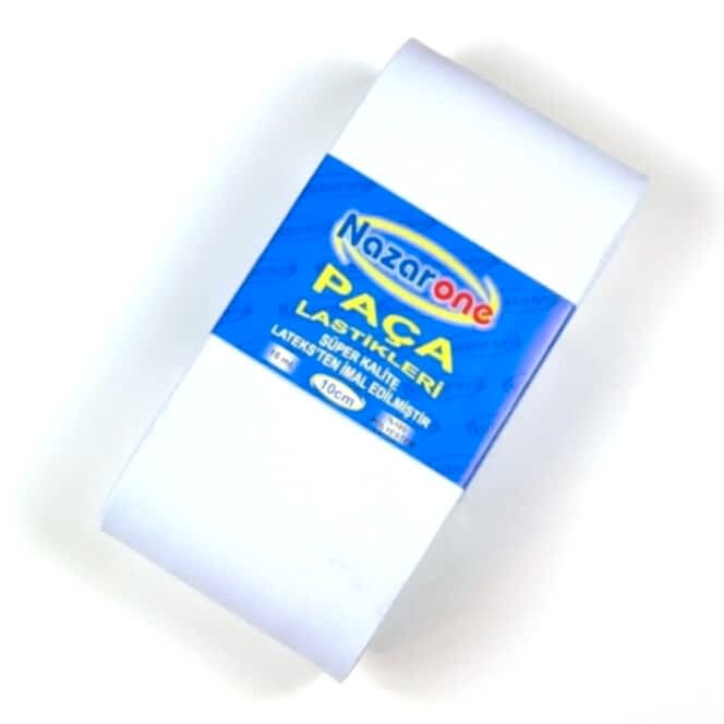 PAÇA LASTİK 10 cm BEYAZ