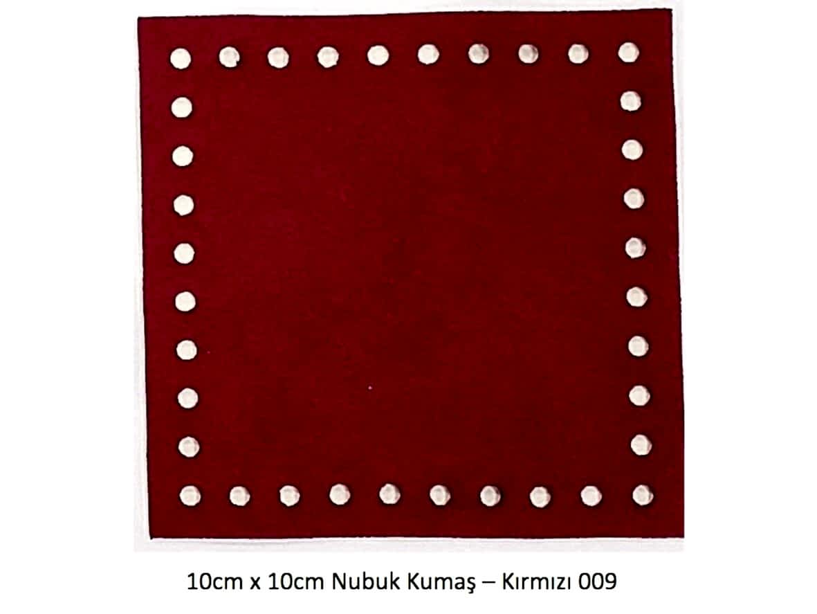 10X10 NUBUK KUMAŞ 009-KIRMIZI