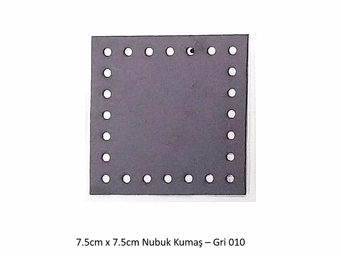 7.5X7.5 NUBUK KUMAŞ 010-GRİ