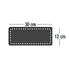 DİKDÖRTGEN ÇANTA TABANI 12x30