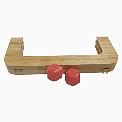 AHŞAP BURS-04 [20cm NATUREL-MERCAN]