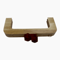 AHŞAP BURS-09 [20cm NATUREL-AMBER]