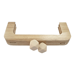 AHŞAP BURS-10 [20cm NATUREL-KREM]
