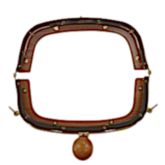 AHŞAP BURS-12 [20cm KAHVE-GOLD]